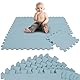 LittleTom 9 Teile Spielmatte Baby Puzzlematte ab Null - 30 x 30 cm Krabbelmatte Bodenmatte Kinder - Puzzle Teppich Kinderzimmer Matte - Outdoor Bodenschutzmatte Spielteppich - EVA Schaumstoff Isomatte