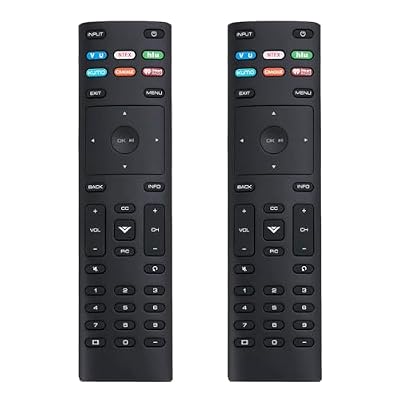 2 Pack XRT136 TV Remote Control Replacement fit for VIZIO TV