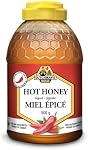 Néerlandais Gold Miel chaud , Chil Infusé Miel canadien , Sweet & Spicy Drizzle , non pasteurisé , 550 g Bouteille de pression