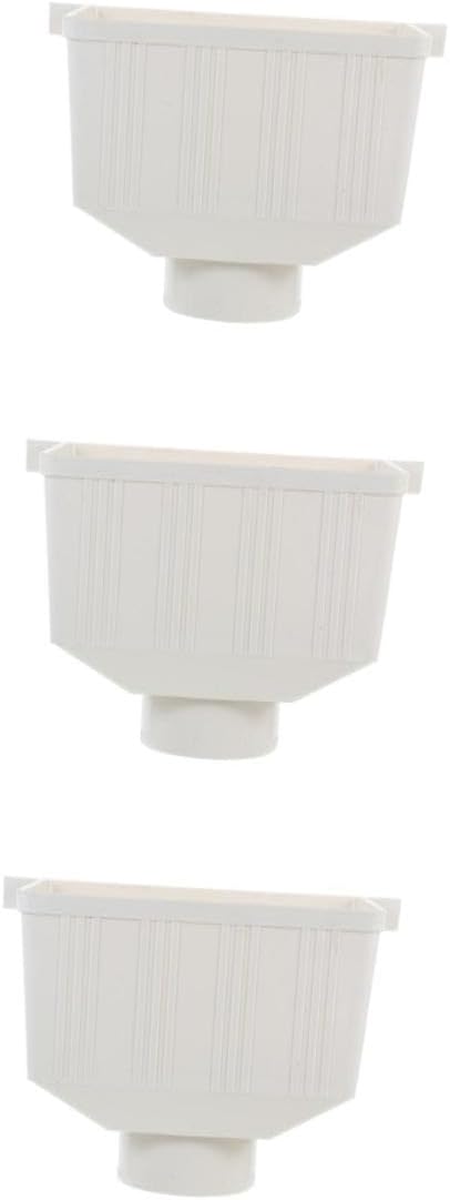 Angoily 3pcs Outdoor Rainwater Gutter Downspout Diverter Replacement Kit Water Connector for Shed Drainage