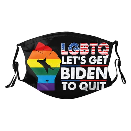 I Support LGBTQ Let's Get Biden To Quit Adult Dust Mask Adjustable Dust Face with 2 Filter82