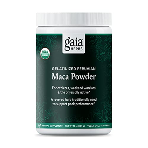 Gaia Herbs Maca Powder - Natural Energy Supplement - Supports And Maintains Healthy Energy And Stamina - Made With Usda Certified Organic Maca Root (Lepidium Meyenii) - 16 Oz (138-Day Supply) #TOP20
