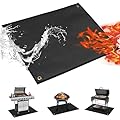 QYYDWN Under Grill Mat for Outdoor Grill,50 x 40 inches Double-Sided Fireproof Grill Pad,BBQ Mat for Under BBQ,Indoor Fireplace Mat,Fire Pit Mat,Oil-Proof Waterproof Mat