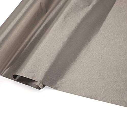 CEXTT Tissu EMF/RFID/EMI/RF Revêtement de Blindage, Ondes Radio barrière/Micro-Ondes blindées Tissu élastique et Tissus de col FARA pour Les Rideaux de Blindage, Gris, 1m