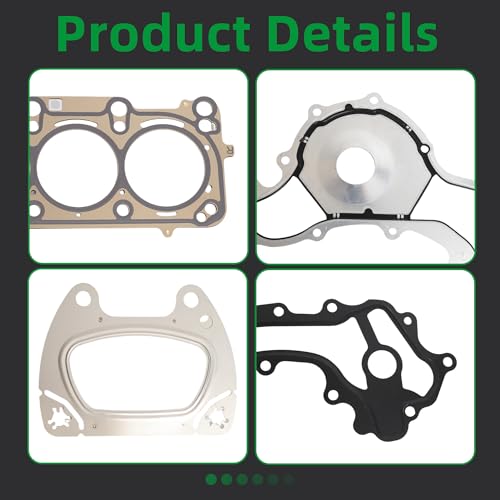 Image of Head Gasket with Bolts Set HGS1184,17-20 for Chrysler Pacifica, 20 for Voyager,16-20 for Dodge Durango,19-20 for Ram 1500,16-18 for Jeep Grand Cherokee, 18 for Wrangler,3.6L V6, ES72467(95pcs)