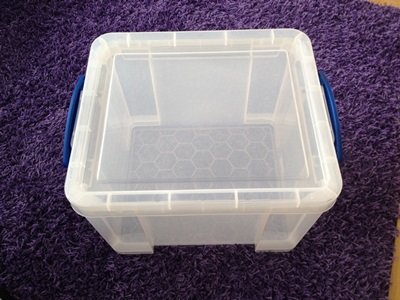 Really useful box lot de 3 boîtes de rangement en plastique-motif : 3 x les coffres en plastique 35 l