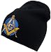 Mason Winter Skull Cap Black Ski Beanie Freemason Knit, Master, Masonic