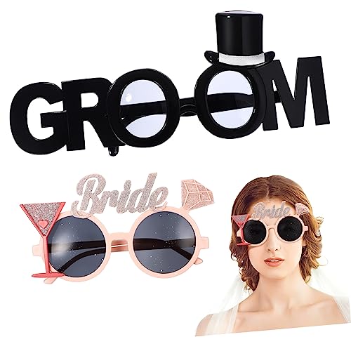 HOLIDYOYO Wedding Party Glasses for Adults Bachelor Party Ornament Bridal Shower Eyewear