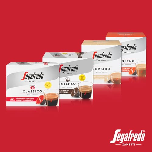 Segafredo Zanetti 180 Capsule Di Caffè Intenso Compatibili Con Dolce Gusto Di Nescafé - Gusto Intenso, Tostatura Scura (6 Scatole Da 30 Capsule Ciascuna) - 6