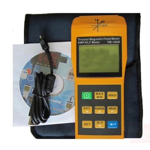 Medidor Gauss EMF 3 ejes 30-2000Hz con Registrador miniatura 6