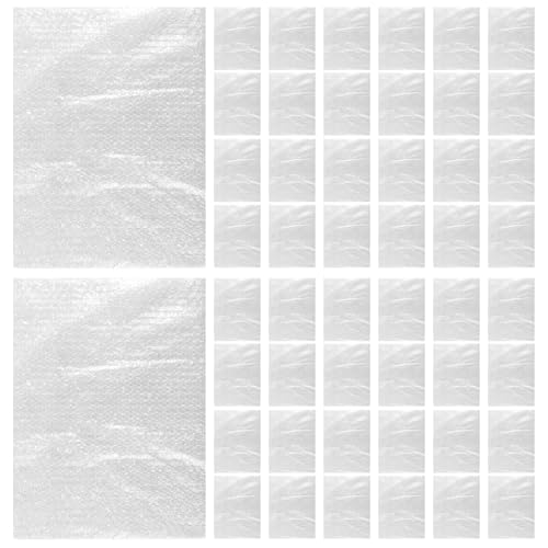 YAYODS 50 Stück Luftpolsterfolie Bubble Bags - 300 x 400 mm Verpackungsfolie Luftpolsterfolie - Luftpolsterbeutel 30 x 40cm - Bubble Wrap Luftpolster für Versand Verpackung, Stoßfeste Polsterung