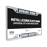 Desert Cactus Howard University Bison License Plate Frame (Mascot)