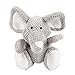 goDog Checkers Elephant With Chew Guard Technology Tough Plush Dog Toy, Grey, Large