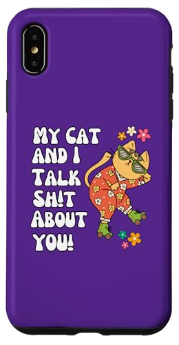 My Cat and I Talk Sh!t About You �X�P�[�g �O���[���B�[�ȉ� �y���� �X�}�z�P�[�X iPhone XS Max �p