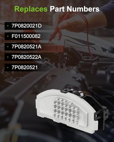 Image of SCITOO HVAC Blower Motor Resistor Regulator Fit for 2011-2018 for Porsche Cayenne,2011-2018 for Volkswagen Touareg,OE-7P0820021D, F011500082, 7P0820521A, 7P0820522A, 7P0820521 Resistor Replacement