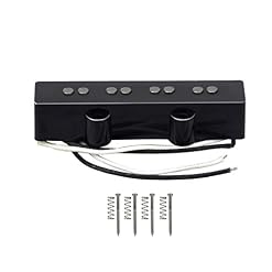 FLEOR Alnico 5 Micros Jazz Bass Micro manche Fit Fender 4 cordes Partie micro guitare basse jazz - Les Beatles, Paul McCartney, John Lennon, RIngo Starr, George Harrison FLEOR Alnico 5 Micros Jazz Bass Micro manche Fit Fender 4 cordes Partie micro guitare basse jazz – Image 2