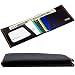 SlimFold Minimalist RFID Wallet - Thin, Durable, and Waterproof Guaranteed - Made in USA - MICRO Size Black with Orange Stitching