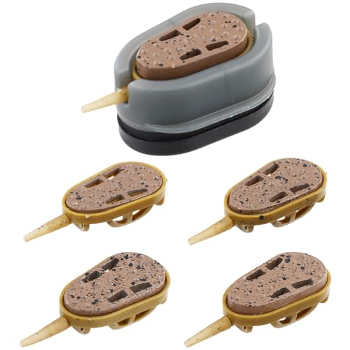 6 Pezzi Set di Strumenti per Pesca alla Carpa, 5 in 1 Alimentatori Pesca Carpa con Pesi da Pesca 20g 30g 40g 50g 60g, Pesca Accessori per la Pesca della Carpa Feeder Pellet Esche Grossolane