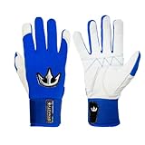 DYNASTY BASEBALL Bomb Squad Series Batting Gloves (Royal Blue, Large)