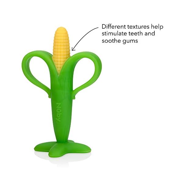 Nuby Nana and Corn Soothing Teethers, Easy Grip, BPA-Free, Suitable from 3 Months Plus (2 Pack) – Bild 5
