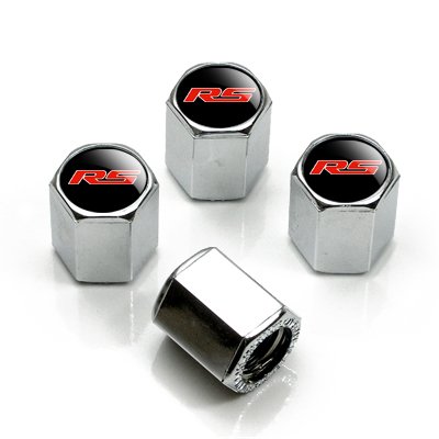 Chrome 2010 up Camaro RS Logo Tire Stem Valve Caps