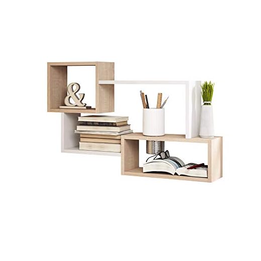 Selsey Panel de Pared Kassi Grande Color Sonoma Claro/Blanco Mate