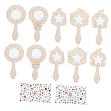 Décor unique : peut utilisé comme pièce décorative, permettant aux enfants de en valeur créativité dans leurs chambres, petit miroir pour enfant, miroir pour enfants