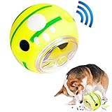 CREDIT 5 STAR Dog Toy Giggle Ball Interactive Dog Treat Toys Wobble Wiggle Make Noise Dog Treat Toy, Food Puzzles, Squeaky Treat Ball for Puppy Small Dogs