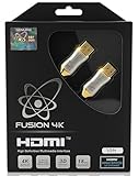 Fusion4k 4K HDMI Cable 10 Feet - High Speed 18Gbps | 4K@60Hz 2K@144Hz 1080p@240Hz | HDR ARC Dolby Atmos | Braided Cord for PS5, Xbox Series X, Apple TV, Roku, Soundbar, Gaming Monitor