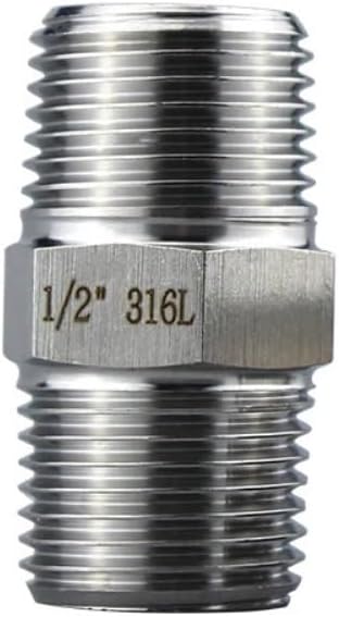 304/316L ステンレス鋼高圧おねじ六角ニップル継手 1/8 "1/4" 3/8 "1/2" 3