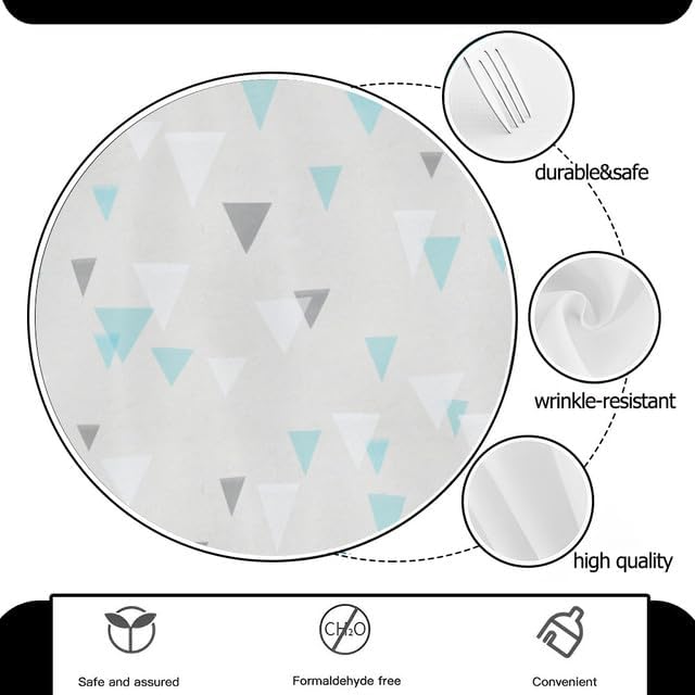 Miniatura 3 de Round Tablecloth Minimalist Table Cloth Decor Washable Table Cover with Wrinkle Resistant for Home Kitchen Dining Room Picnic Camping Party Holiday