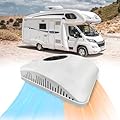 RV Rooftop Air Conditioner w/Heat 12 Volt, Campervan 12000BTU 12V Air Conditioner, Low Profile 12 Volt Air Conditioner 2 in 1 for Van, RV, Yacht, Golf Carts, Road Machine, Caravan, Buses