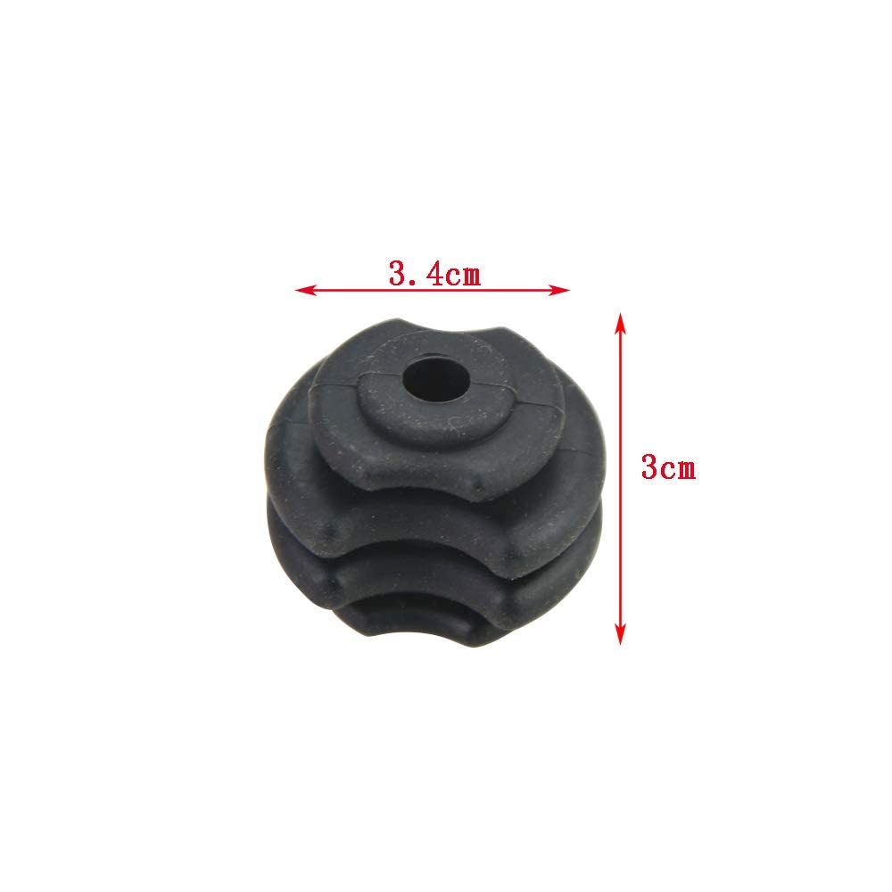 Lot De 48 Stabilisateurs De Corde D'Arc (Silencers) - Caoutchouc Souple - Réduction Bruit & Vibrations - Pour Arc à Poulies