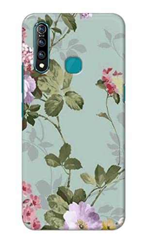 Image of Printed Hard Back Cover Case for Vivo Z1 Pro | Z1Pro Back Cover (Floral Painting) -1302