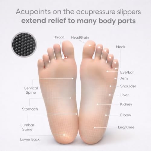 Image of Men's Orthopedic Doctor Slippers with Acupressure Sole | Extra Soft Ortho Chappal for Men | Daily Use Home & Casual Footwear | Soft Cushion Foam Slipper for Man - Lightweight, Anti-Skid Rubber