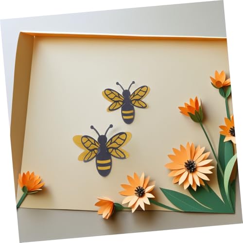 Vinilos decorativos de abejas 3D removibles 12 piezas miniatura 5