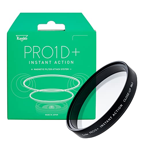 Kenko �N���[�Y�A�b�v�����Y PRO1D+ INSTANT ACTION Close-Up Lens No.1 52mm �P�i �}�O�l�b�g�� �����^�b�`���E �����E�����R�[�e�B���O �}�N���B�e�p ���{�� 516997 �y�t�A�����f���z