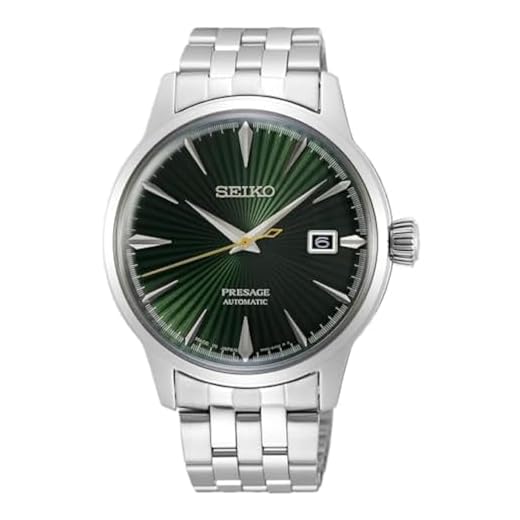 Seiko Presage Cockatil green SRPE15J1 steel automatic men's watch