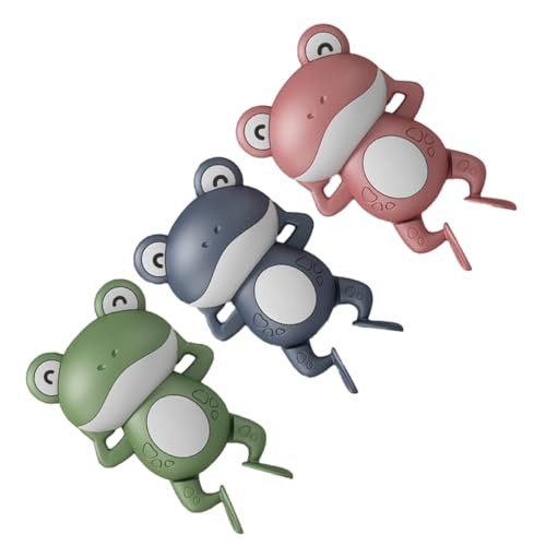 Veemoon 3 Jouets de Bain Mécaniques de Grenouille Abs Léger Flottabilité pour Bassin, Jouets de Bain Créatifs pour Bébé