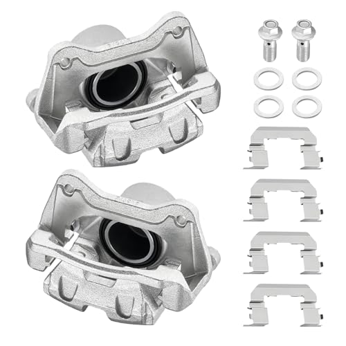 Image of BDFHYK 19-B6460S 19-B6461S Front Disc Brake Caliper Assembly Compatible with Hyundai Sonata 2012-2015 2.0L 2.4L L4, Compatible with Kia Optima 2011-2016 2.4L L4, GAS, FULL HYBRID EV-GAS 2pcs