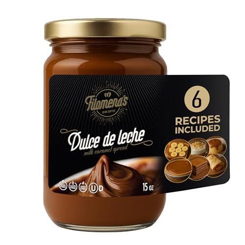 Filomena’s Dulce de Leche 15 Oz Jar – Authentic Milk Caramel Spre...