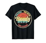 Brady The Man The Myth The Legend Men Personalized Name T-Shirt