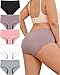 ALL OF ME 5er Pack Baumwoolle Unterhosen Damen High Waisted,S