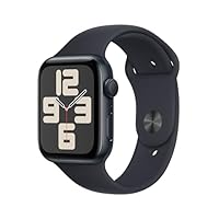 Apple Watch SE (2&ordf; generazione, 2023) GPS 44 mm Smartwatch con cassa in alluminio color mezzanotte...