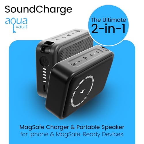 Batería y Bocina Portátil Wireless AquaVault 5000mAh miniatura 2