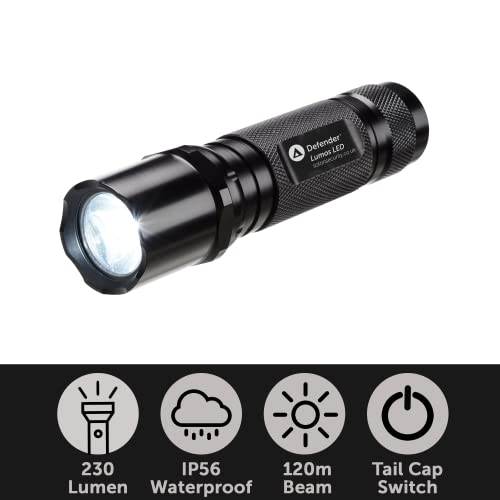Waterproof-Police-Issue-LED-Torch-LED-Flashlight-Aluminum