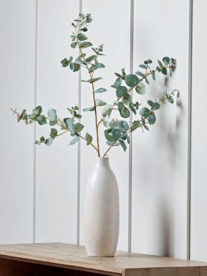 Xtore 5 Pcs Artificial Eucalyptus Leaves Sticks for Home Decor & Office Decor (Pack of 5, Green) Pot NOT Included-image-26