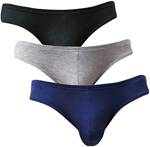 yuyangdpb Men's Supersoft Modal Briefs Low Rise Lightweight Underwear 3 Pack Large