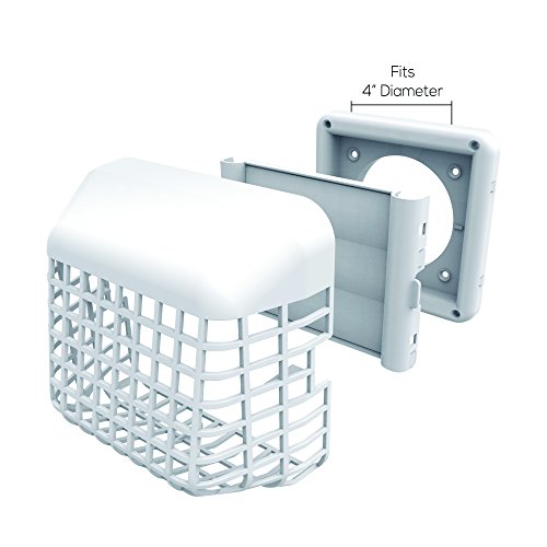 Deflecto Gh4Wec/2 Louvered Dryer Hood With Bird Guard #TOP2