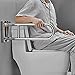 WLKQ Barra abatible Inoxidable - Asidero Seguridad Inodoro - Reposabrazos Inodoro Plegables - Barra Agarre baño - Agarradera retrete para baño Adaptado a Personas Mayores y con minusvalías